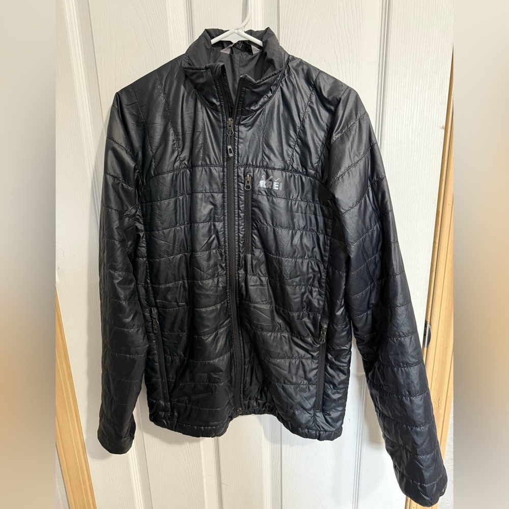 REI Men's Puffer Jacket in Black